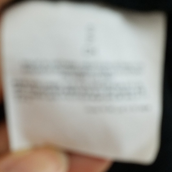 T-shirt top long sleeve front pocket boyfriend black stretch S - Picture 4 of 9